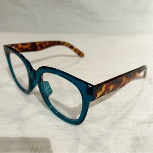 Unisex Retro Oversized Square Blue Light Blocking Glasses